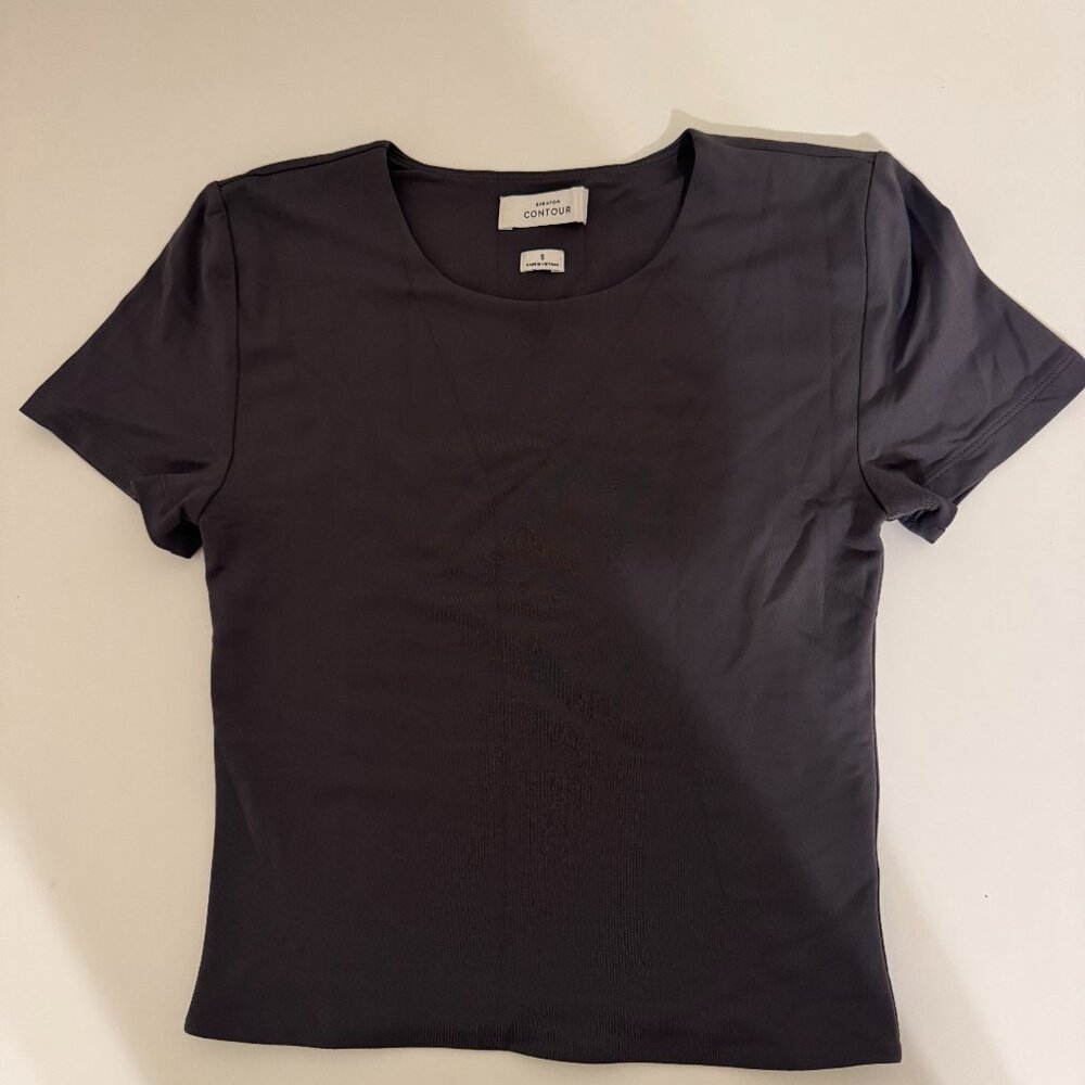Aritzia Babaton Original Contour Gray Tee